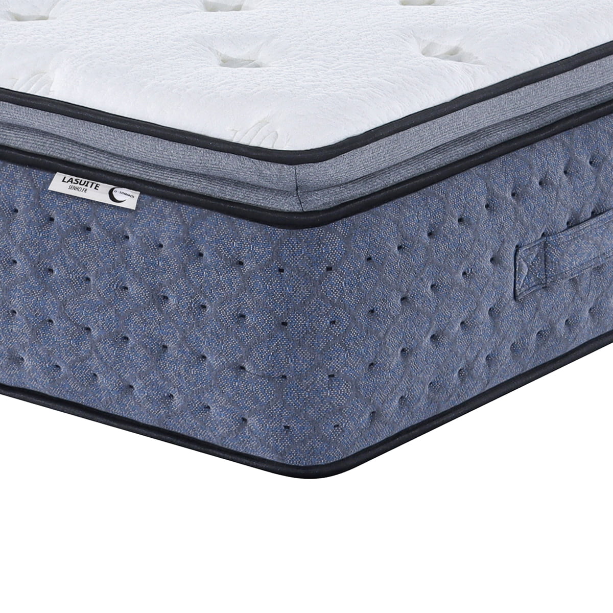 Vue de côté matelas 35cm SENHO LASUITE 180x200cm