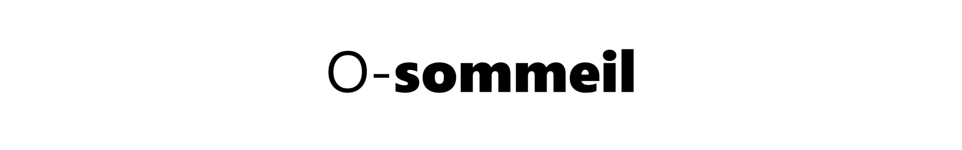 Logo O-SOMMEIL by SENHO page O-SOMMEIL desktop
